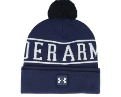 Halftime Beanie Midnight Navy Pom - Under Armour