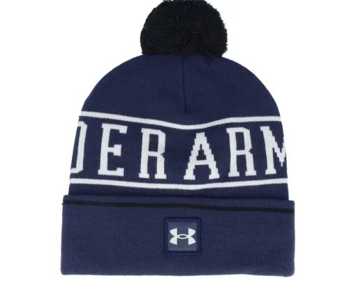 Halftime Beanie Midnight Navy Pom - Under Armour