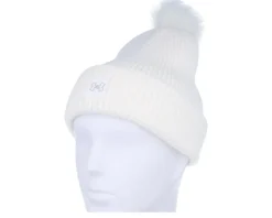Halftime Ribbed White/White/Ghost Gray Pom - Under Armour