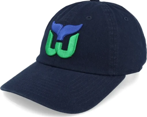 Hartford Whalers Blue Line Navy Dad Cap - American Needle