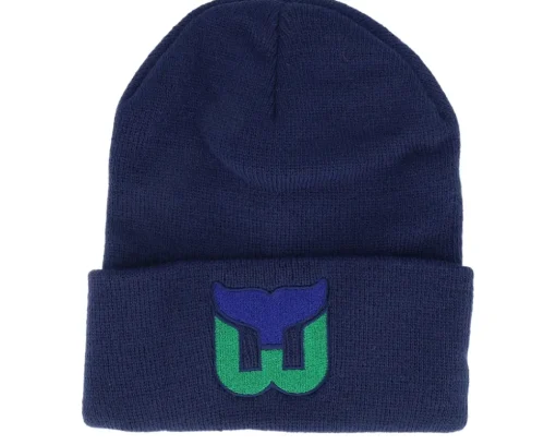Hartford Whalers Knit NHL Navy Cuff - American Needle