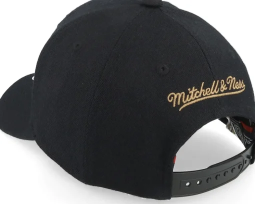 Hatstore Exclusive x Anaheim Ducks TKO Leather Logo NHL Bronze/Black Adjustable - Mitchell & Ness