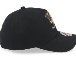 Hatstore Exclusive x Anaheim Ducks TKO Leather Logo NHL Bronze/Black Adjustable - Mitchell & Ness