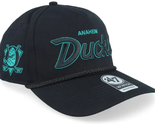 Hatstore Exclusive x Anaheim Ducks Nhl-crosstown Script 47 Hitch Black A-frame Adjustable - 47 Brand