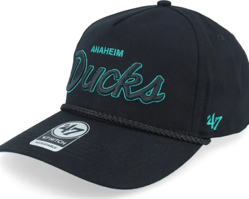 Hatstore Exclusive x Anaheim Ducks Nhl-crosstown Script 47 Hitch Black A-frame Adjustable - 47 Brand