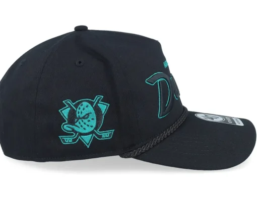 Hatstore Exclusive x Anaheim Ducks Nhl-crosstown Script 47 Hitch Black A-frame Adjustable - 47 Brand