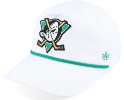 Hatstore Exclusive x Anaheim Ducks Mighty Ducks Cappy White Adjustable - American Needle