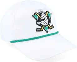 Hatstore Exclusive x Anaheim Ducks Mighty Ducks Cappy White Adjustable - American Needle