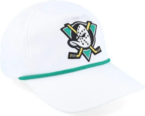 Hatstore Exclusive x Anaheim Ducks Mighty Ducks Cappy White Adjustable - American Needle