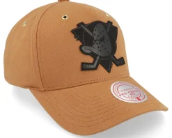 Hatstore Exclusive x Anaheim Ducks Trek NHL Brown Adjustable - Mitchell & Ness