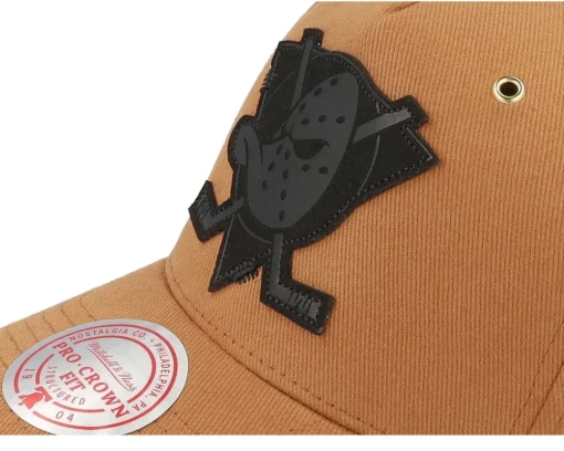 Hatstore Exclusive x Anaheim Ducks Trek NHL Brown Adjustable - Mitchell & Ness
