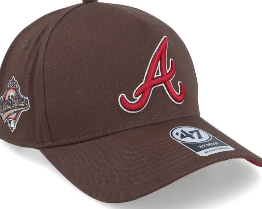 Hatstore Exclusive x Atlanta Braves World Series Sure Shot Mvp Dt Brown A-Frame Adjustable - 47 Brand