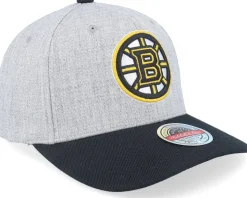 Hatstore Exclusive x Boston Bruins The Tweak Grey Heather/Black Adjustable - Mitchell & Ness