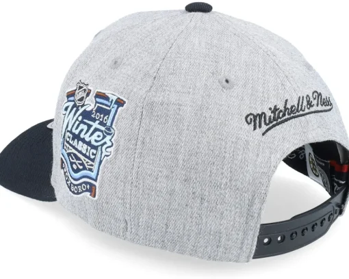 Hatstore Exclusive x Boston Bruins The Tweak Grey Heather/Black Adjustable - Mitchell & Ness