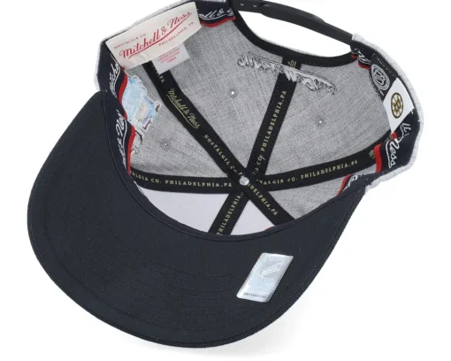 Hatstore Exclusive x Boston Bruins The Tweak Grey Heather/Black Adjustable - Mitchell & Ness