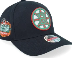 Hatstore Exclusive x Boston Bruins Winter Classic Red Black Adjustable - Mitchell & Ness