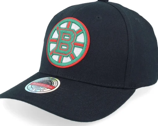 Hatstore Exclusive x Boston Bruins Winter Classic Red Black Adjustable - Mitchell & Ness