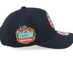 Hatstore Exclusive x Boston Bruins Winter Classic Red Black Adjustable - Mitchell & Ness