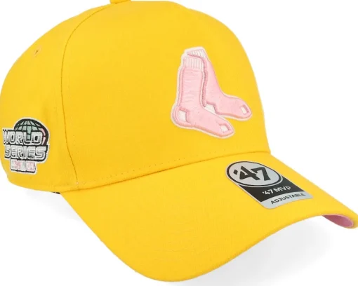 Hatstore Exclusive x Boston Red Sox World Yellow Gold A-Frame Adjustable - 47 Brand
