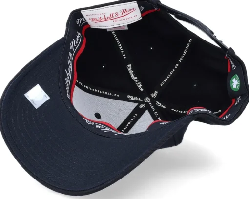 Hatstore Exclusive x Boston Celtics Luxe Black Adjustable - Mitchell & Ness