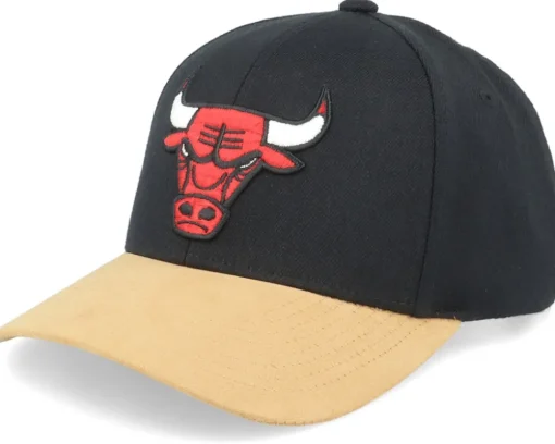 Hatstore Exclusive x Brooklyn Nets Suede Visor Black Adjustable - Mitchell & Ness