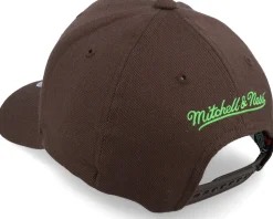 Hatstore Exclusive x Brown Brown/Green Adjustable - Mitchell & Ness