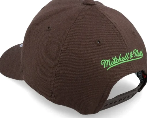 Hatstore Exclusive x Brown Brown/Green Adjustable - Mitchell & Ness