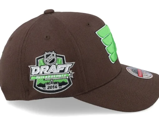 Hatstore Exclusive x Brown Brown/Green Adjustable - Mitchell & Ness