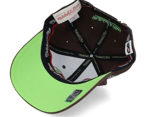 Hatstore Exclusive x Brown Brown/Green Adjustable - Mitchell & Ness