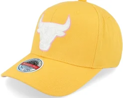 Hatstore Exclusive x Chicago Bulls Pink Lemon Yellow/Pink Adjustable - Mitchell & Ness