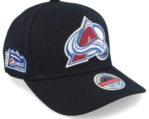 Hatstore Exclusive x Colorado Avalanche Pepsi Center Black Adjustable - Mitchell & Ness