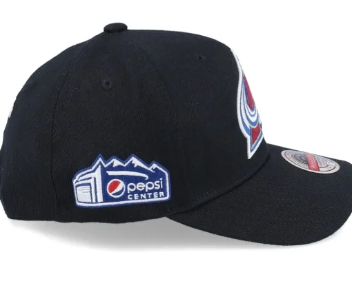 Hatstore Exclusive x Colorado Avalanche Pepsi Center Black Adjustable - Mitchell & Ness
