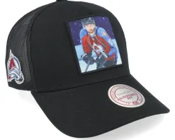 Hatstore Exclusive x Colorado Avalanche Legendary Black A-Frame Trucker - Mitchell & Ness