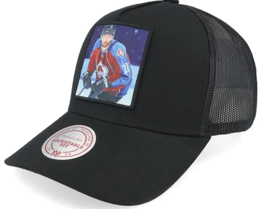 Hatstore Exclusive x Colorado Avalanche Legendary Black A-Frame Trucker - Mitchell & Ness