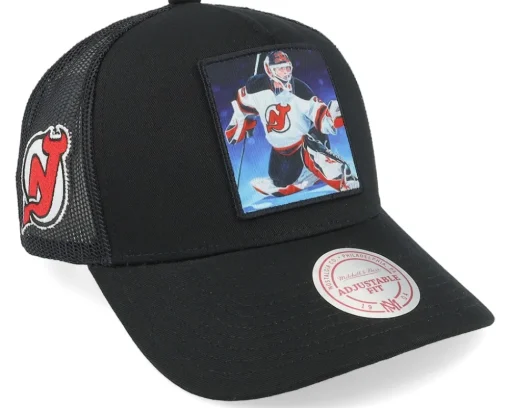 Hatstore Exclusive x Colorado Avalanche Legendary Black A-Frame Trucker - Mitchell & Ness
