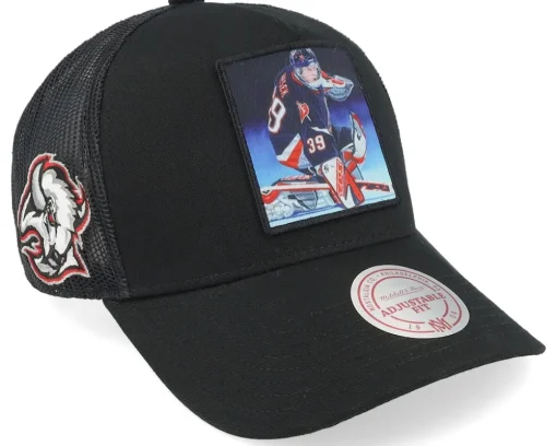 Hatstore Exclusive x Colorado Avalanche Legendary Black A-Frame Trucker - Mitchell & Ness