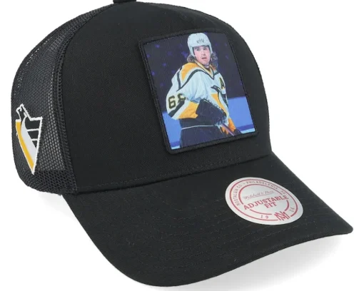 Hatstore Exclusive x Colorado Avalanche Legendary Black A-Frame Trucker - Mitchell & Ness