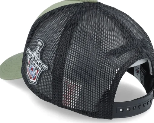 Hatstore Exclusive x Colorado Avalanche Finals Olive Trucker - Mitchell & Ness