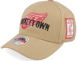 Hatstore Exclusive x Detroit Red Wings Hockeytown Rust Adjustable - Mitchell & Ness