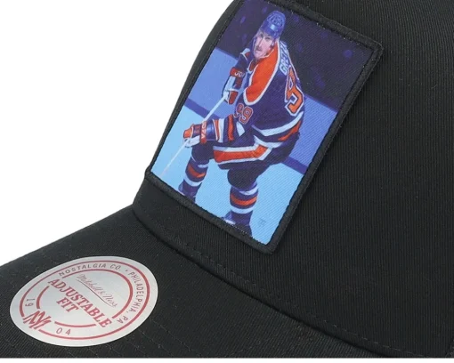 Hatstore Exclusive x Edmonton Oilers Legendary Black A-Frame Trucker - Mitchell & Ness