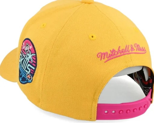 Hatstore Exclusive x Florida Panthers Plutonium Yellow/Pink Adjustable - Mitchell & Ness