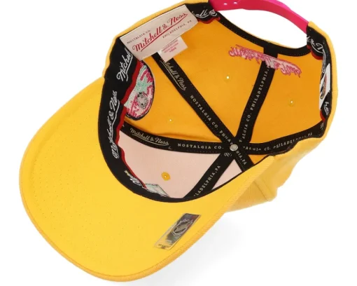 Hatstore Exclusive x Florida Panthers Plutonium Yellow/Pink Adjustable - Mitchell & Ness