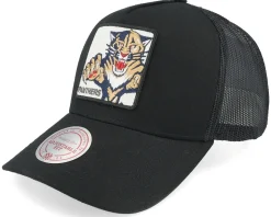 Hatstore Exclusive x Florida Panthers In Your Face Black Trucker - Mitchell & Ness