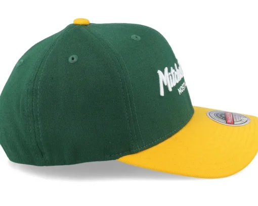 Hatstore Exclusive x Hatstore Exclusive x Pinscript Baseball Green/Yellow - Mitchell & Ness