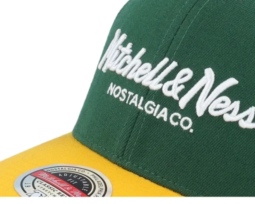 Hatstore Exclusive x Hatstore Exclusive x Pinscript Baseball Green/Yellow - Mitchell & Ness