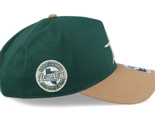 Hatstore Exclusive x Houston Astros Coops Sure Shot Mvp Dt Green/Camel Adjustable - 47 Brand