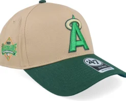 Hatstore Exclusive x Los Angeles Angels Cooperstown All Star Game Sure Shot 47 Mvp Dt Khaki/Green A-frame Adjustable - 47 Brand