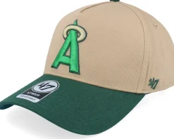 Hatstore Exclusive x Los Angeles Angels Cooperstown All Star Game Sure Shot 47 Mvp Dt Khaki/Green A-frame Adjustable - 47 Brand