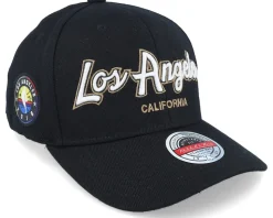 Hatstore Exclusive x Los Angeles Script & Patches Black Adjustable - Mitchell & Ness
