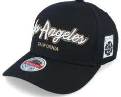 Hatstore Exclusive x Los Angeles Script & Patches Black Adjustable - Mitchell & Ness